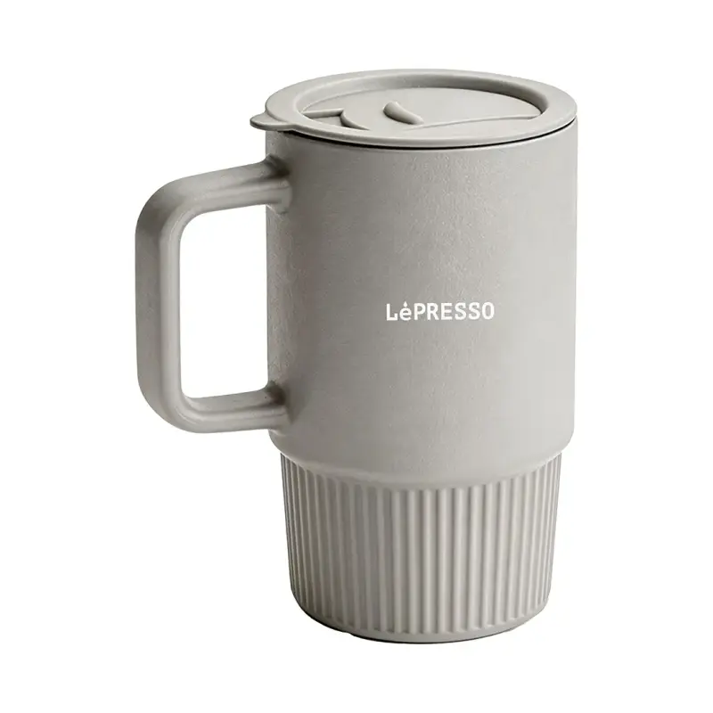Lepresso Gripor Porcelain Suction Cup with Lid LPCFFGSC0054GY