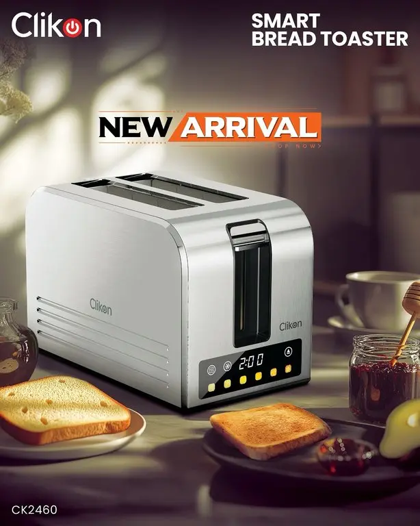 CLIKON TOASTER MAKER 2 SLICE  DIGITAL CK2460
