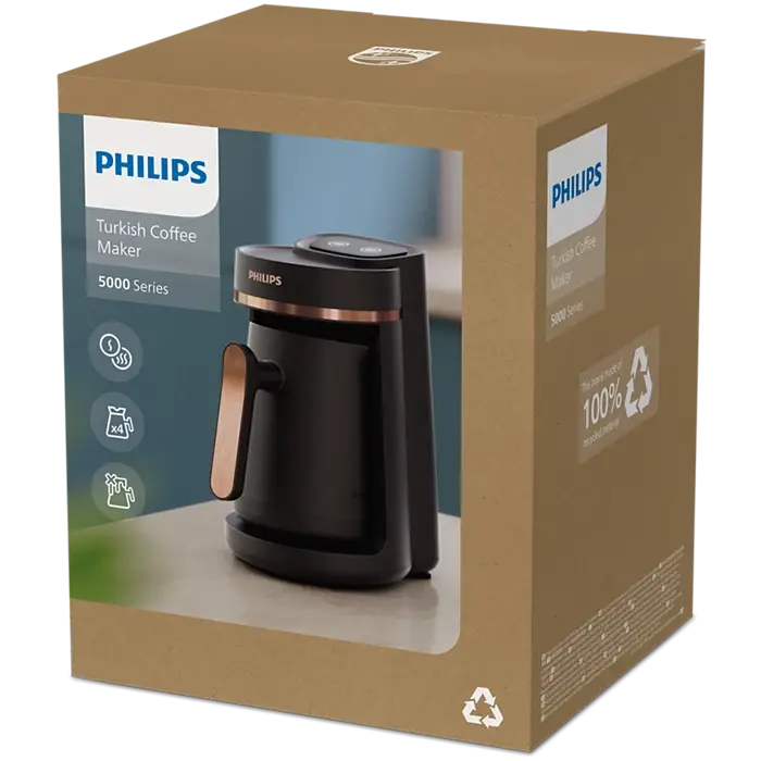 PHILIPS Turkish Coffee maker 735W 2.8 LTR HDA150/62 MADE IN CHINA ( 2 YEARS WARRANTY )