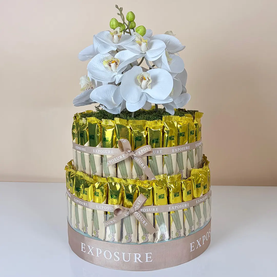 Pistachio Wafer Tower Medium