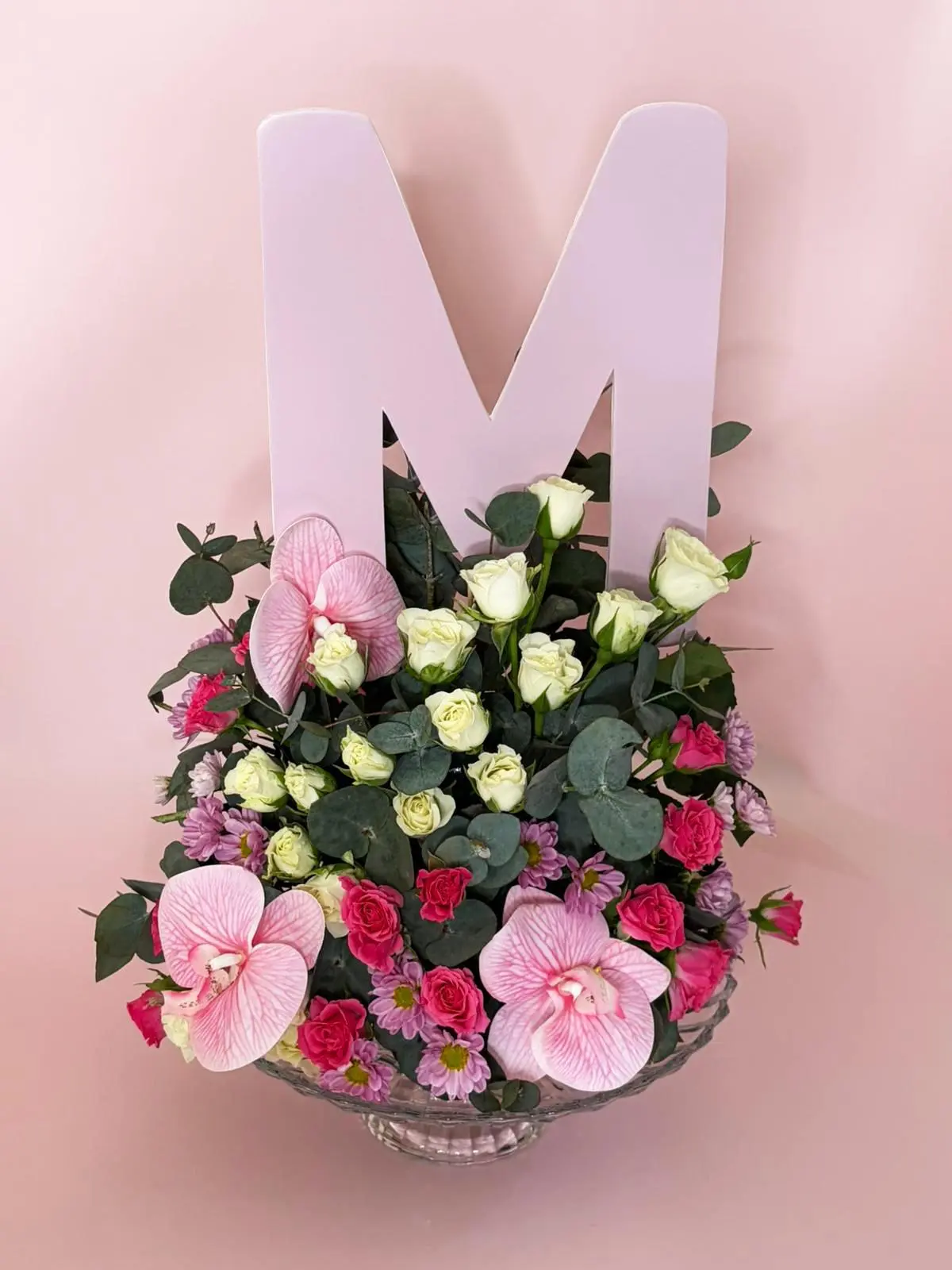Floral Letters Pink