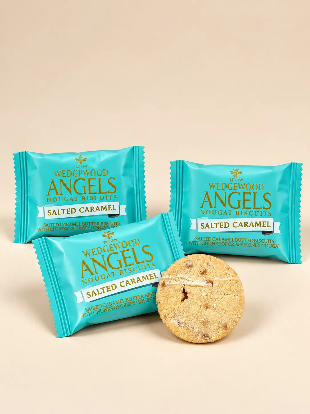 Salted Caramel Angels Nougat Biscuits