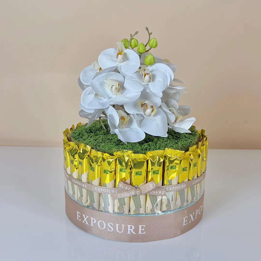 Pistachio Wafer Tower